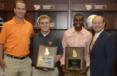 2014 University of Tennessee Peyton Manning Scholarship Recipients, photo courtesy of Donald Page, Tennessee Athletics 2014 University of Tennessee Peyton Manning Scholarship Recipients, photo courtesy of Donald Page, Tennessee Athletics