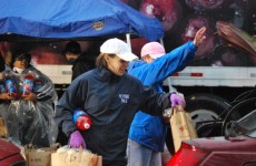 2011 Thanksgiving Grocery Giveaway, photo courtesy of Sky Caserotti 2011 Thanksgiving Grocery Giveaway, photo courtesy of Sky Caserotti