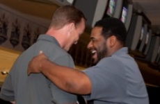 Peyton and Jerome Bettis, 2010 PeyBack Bowl Peyton and Jerome Bettis, 2010 PeyBack Bowl